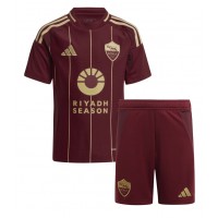 Camiseta AS Roma Artem Dovbyk #11 Primera Equipación Replica 2024-25 para niños mangas cortas (+ Pantalones cortos)